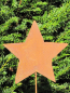 Preview: Gartenstecker Stern aus Edelrost, groß