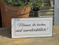 Preview: Shabby Chic Metallspruchschild