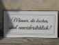 Preview: Shabby Chic Metallspruchschild