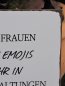 Preview: Shabby Chic Metallspruchschild Frauen Emojis