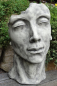 Preview: Skulptur Gesicht Mann aus Steinguss, 53 cm