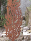 Preview: Zypresse mit Ausschnitten aus Edelrost, massiv zum Stecken 150 cm