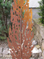 Preview: Zypresse mit Ausschnitten aus Edelrost, massiv zum Stecken 150 cm