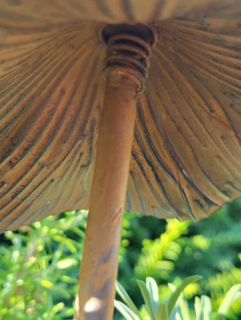 3D Pilz zum Stecken, Edelrostoptik