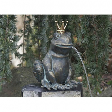 Bronzeskulptur Froschkönig Teodor