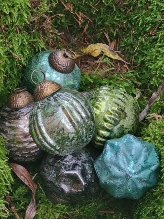 Preview: Hippie-Boho Christbaumkugel-Mix 2, dezent Preview: Hippie-Boho Christbaumkugel-Mix 2, dezent