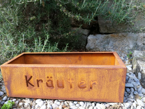 Edelrost Kräuterkasten