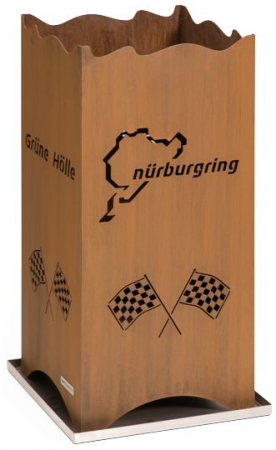 Edelrost Feuerkorb Nürburgring