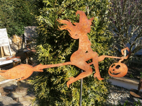 Gartenstecker Aschenbecher Rostoptik - Angels Garden Dekoshop