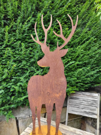 Preview: Edelrost Hirsch Edgar, seitlich Preview: Edelrost Hirsch Edgar, seitlich