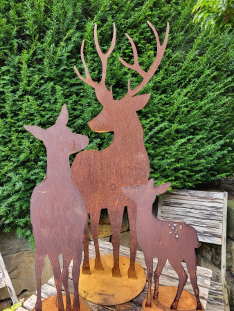 Preview: Edelrost Hirsch Edgar, seitlich Preview: Edelrost Hirsch Edgar, seitlich