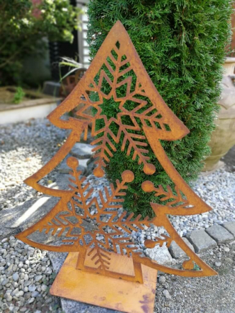 Metall Weihnachtliche Edelrost - und Glas Garden Angels Dekoshop Dekoration aus