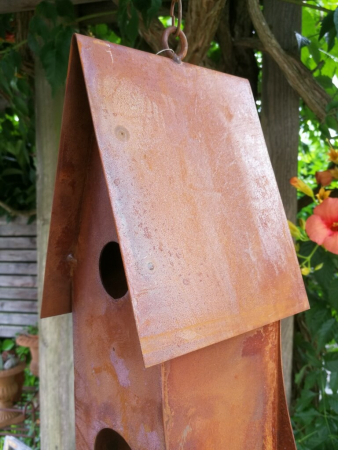 Edelrost Vogelhaus Loris zum Hängen