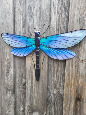 Preview: Boho Libelle zum Hängen, Glas-Metall, türkis Preview: Boho Libelle zum Hängen, Glas-Metall, türkis