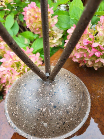 Preview: 3D Pilzgruppe Paddy zum Stellen, Edelrostoptik Preview: 3D Pilzgruppe Paddy zum Stellen, Edelrostoptik