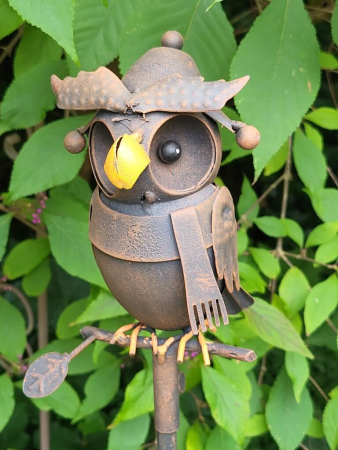 Preview: Edelrostoptik Regenmesser Rabe Mailo, mit Mütze Preview: Edelrostoptik Regenmesser Rabe Mailo, mit Mütze