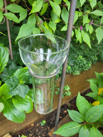 Preview: Edelrostoptik Regenmesser Rabe Mailo, mit Mütze Preview: Edelrostoptik Regenmesser Rabe Mailo, mit Mütze