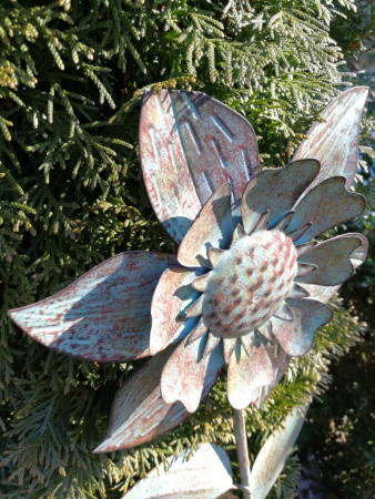Vintage Blume Nils, antik-grün