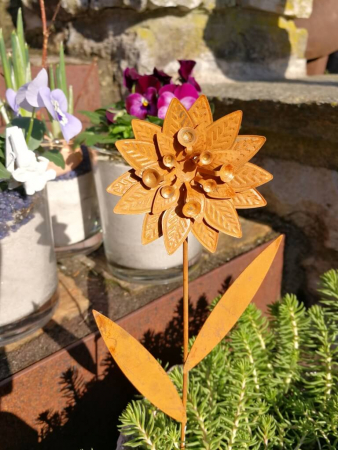 und Angels Dekoshop Blüten - wie Gartendekoration Blumen, Pflanzen Edelrost Garden