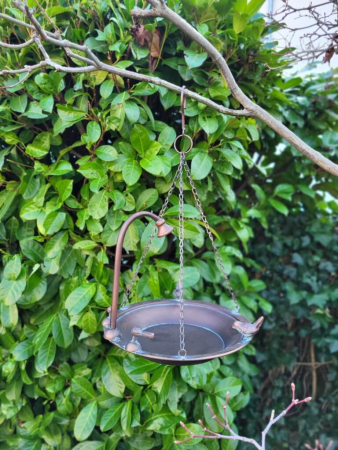 Vogeltränke Wasserhahn, Kupferoptik, zum Hängen