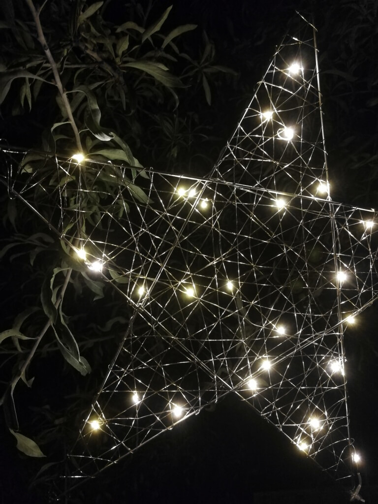 LED Stern zum Hängen mit Timer, Batterie betrieben