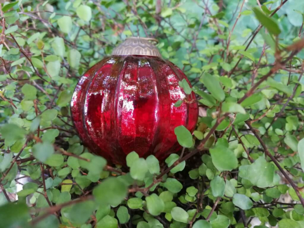 Christbaumkugel Melone, rot