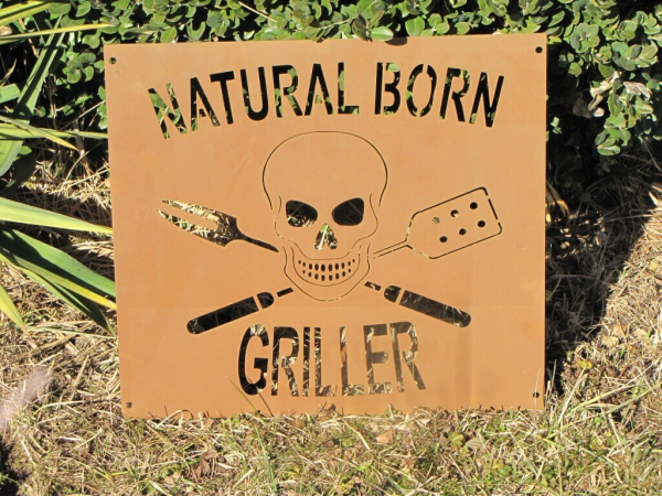 Edelrost Schild Natural Born Griller
