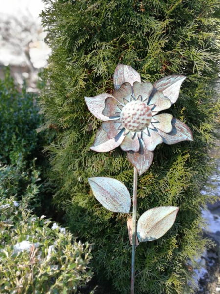 Vintage Blume Nils, antik-grün
