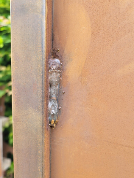 Edelrost Sichtschutzwand Baum, 3-teilig