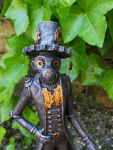 Steampunk Affe aus Polyresin