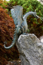 Bronzeskulptur Drachenvogel Saphira, wasserspeiend
