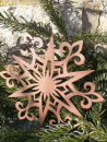 Edelrost Christbaumschmuck Schneeflocke 5