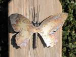Edelstahl Schmetterling zum Hängen, 22 cm